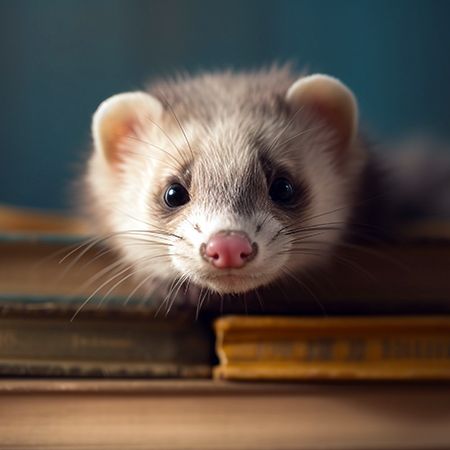 Ferrets at home
